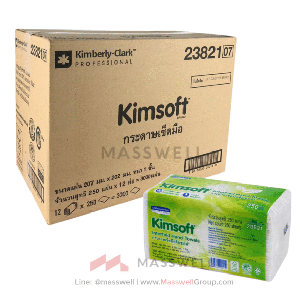 Kimsoft กระดาษเช็ดมือ Interfold 23821