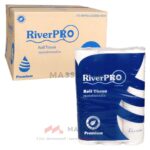 กระดาษชำระม้วนเล็ก RiverPro Premium 2ชั้น 18 เมตร (144ม้วน)