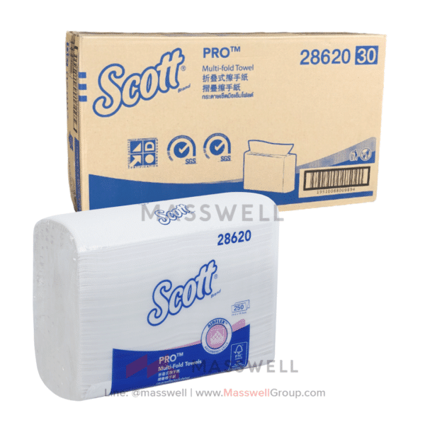 Scott กระดาษเช็ดมือ Multi-fold Towel 28620-10 M-Fold