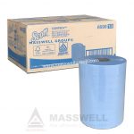 6698 กระดาษเช็ดมือแบบม้วน สีฟ้า SCOTT® Airflex* SlimRoll Blue 176 เมตร