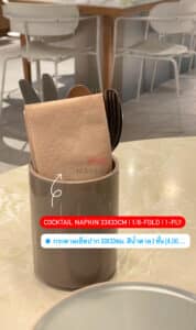 กระดาษเช็ดปาก 33x33ซม. สีน้ำตาล 1 ชั้น (4,000แผ่น) - Image 6