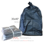 ถุงขยะพลาสติกสีดำ ขนาด 30 x 40 นิ้ว (5 กก.)