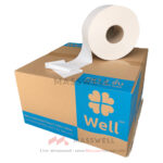 กระดาษชำระม้วนใหญ่ WELL Jumbor Roll Tissue2 ชั้น 300 เมตร (ปรุ)