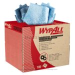 33352 WYPALL* Blue Wipers แผ่นเช็ดซับน้ำมันและจารบี แผ่นสีฟ้า (180 แผ่น)
