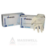ถุงมือยาง ARISS Latex Gloves - สีขาว