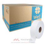 กระดาษชำระม้วนใหญ่ WELL Jumbor Roll Tissue2 ชั้น 300 เมตร (ปรุ)