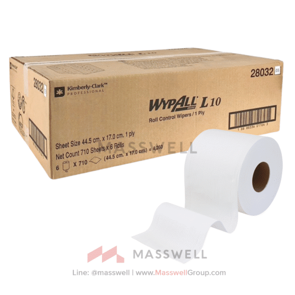 กระดาษชำระม้วนใหญ่ WELL Jumbor Roll Tissue2 ชั้น 300 เมตร (ปรุ) เนื้อ virgin 100%