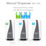 เครื่องจ่ายน้ำยาแบบมือกด 450mL SARAYA MD-450 Manual Dispenser