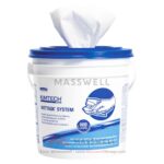 06411 KIMTECH* WETTASK* แผ่นเช็ดทำความสะอาด Wiper for Bleach, Disinfectant, Sanitizer 90's (6ม้วน)