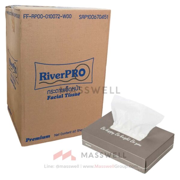 กระดาษเช็ดหน้า ริเวอร์โปร (RiverPro) ขนาด 15x20 บรรจุกล่องกระดาษเช็ดหน้า ริเวอร์โปร (RiverPro) ขนาด 15x20 บรรจุกล่อง