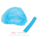 หมวก Bouffant Cap ตัวหนอน สีฟ้า (แพ็ค50)
