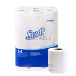 03820 กระดาษชำระม้วนเล็ก SCOTT Essential 96ม้วน (แพ็ค 24ม้วนx4)