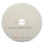4100 3M แผ่นขัดพื้นรอบต่ำสีแดง White Supr Polish Pad