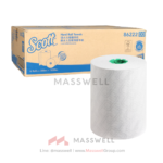 86222 กระดาษเช็ดมือแบบม้วน SCOTT® Airflex* SlimRoll with green core 305 เมตร