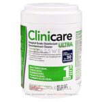 Clinicare Ultra Disinfectant แผ่นเช็ดฆ่าเชื้อทำความสะอาด กระป๋อง 180 แผ่น