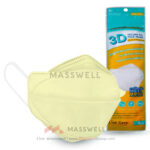 Link Care 3D หน้ากากอนามัย ผู้ใหญ่ สีเหลือง