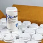 Clinicare IPA 70% ทิชชู่เปียกแอลกอฮอล์ 70% แผ่นเช็ดฆ่าเชื้อทำความสะอาด กระป๋อง 80 แผ่น ขายส่งยกลัง