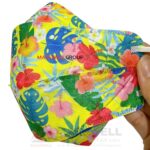 Link Care 3D หน้ากากอนามัย ผู้ใหญ่ Chaba Flower ลายดอกไม้ ดอกชบา สงกรานต์ 2022