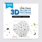 Link Care 3D FACE MASK PM2.5 แบบสามมิติ ป้องกัน PM2.5 ฝุ่นละอองอันตรายขนาดเล็กด้วยรูปทรง 3 มิติ ระบายอากาศได้ดี หายใจสะดวกด้วยรูปทรง 3 มิติ ที่ไม่แนบสนิทกับปาก และฟิตเตอร์แบบระบายอากาศ ทำให้สามารถหายใจได้อย่างสะดวก