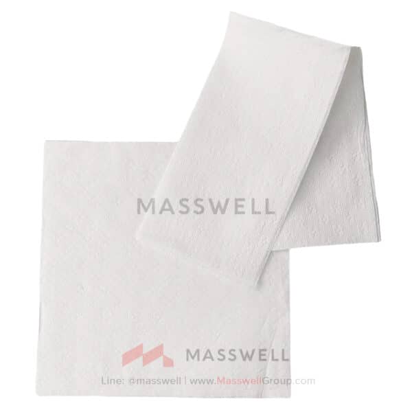 กระดาษเช็ดปาก 33X33ซม. สีขาว 2 ชั้น (2,000แผ่น) | Masswellgroup.Com