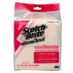 3M Scotch Brite Sponge Net ฟองน้ำใยตาข่าย รุ่นพิเศษ รุ่นแรงขัดสูง (12แผ่น/ห่อ) - Nylon Net
