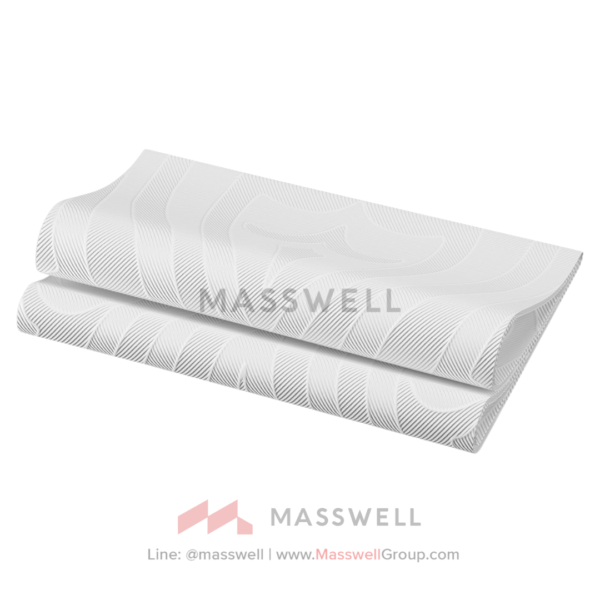 กระดาษเช็ดปากเนื้อคล้ายผ้า Duni Elegance® Napkin Lily 40 x 40 cm White 240 pcs/box (6 x 40 pcs)