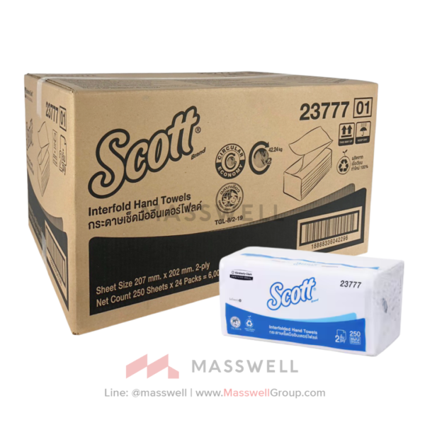 Scott กระดาษเช็ดมือ Interfold 23777