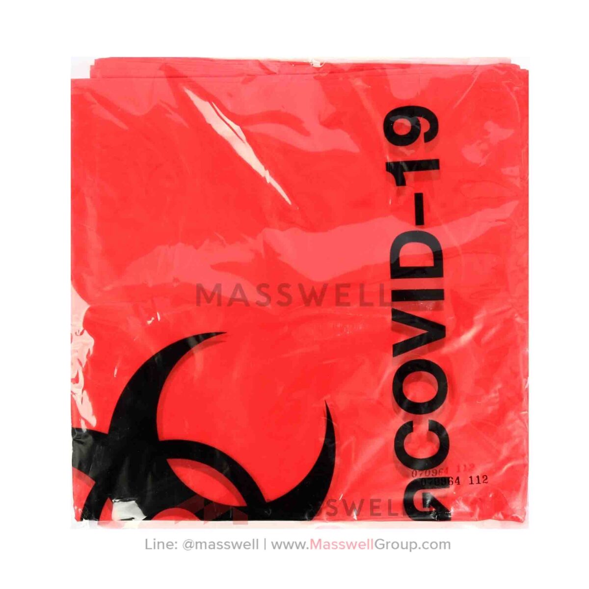ถุงขยะหนาสีแดง สำหรับขยะติดเชื้อหรือขยะอันตราย หนา 30 ไมครอน ขนาด 24X28 นิ้ว (20ใบ)
