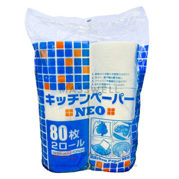 Daikoku NEO Kitchen Paper Duo Pack x80 sheets (12 Rolls)