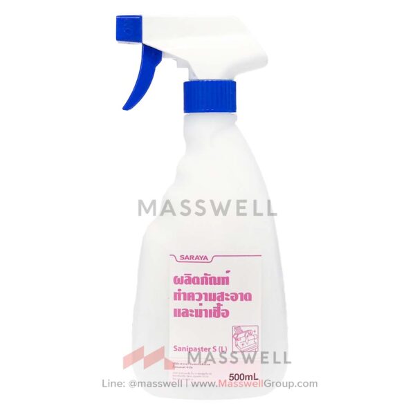 SARAYA Foam Spray Bottle : Sanipaster S(L) - cap. 500 ml.