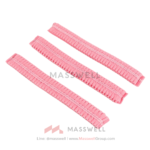 หมวก Bouffant Cap ตัวหนอน สีชมพู (แพ็ค50)