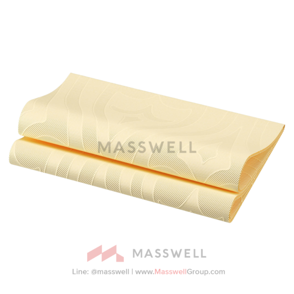 กระดาษเช็ดปากเนื้อคล้ายผ้า Duni Elegance® Napkin Lily 48 x 48 cm Cream 240 pcs/box (6 x 40 pcs)