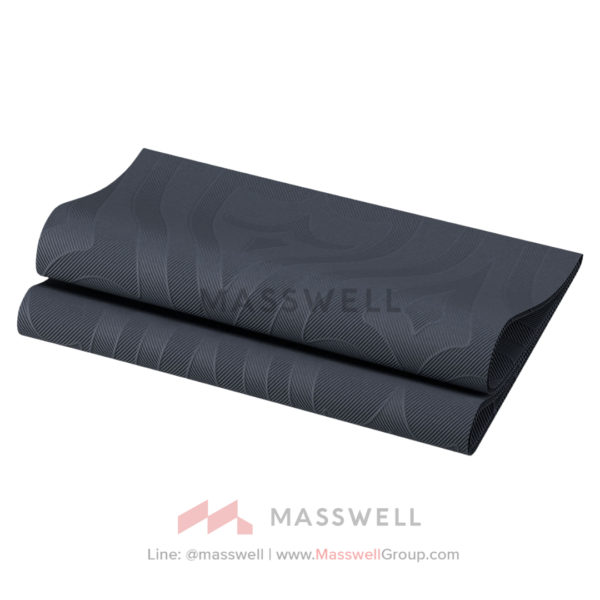 กระดาษเช็ดปากเนื้อคล้ายผ้า Duni Elegance® Napkin Lily 48 x 48 cm Black 240 pcs/box (6 x 40 pcs)