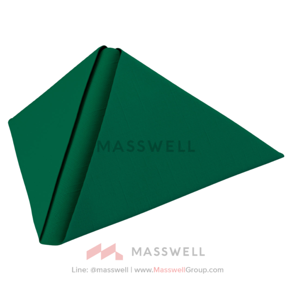 กระดาษเช็ดปากเนื้อคล้ายผ้า Dunilin® Napkin 40 x 40 cm Dark Green 540 pcs/box (12 x 45 pcs)
