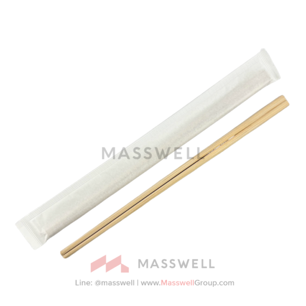 ตะเกียบหัวตัด ซองปิด สีธรรมชาติ 24 cm."