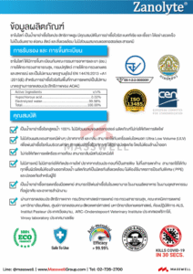 ซาโนไลท์ สเปรย์น้ำยาฆ่าเชื้อโรค ปราศจากแอลกอฮอล์