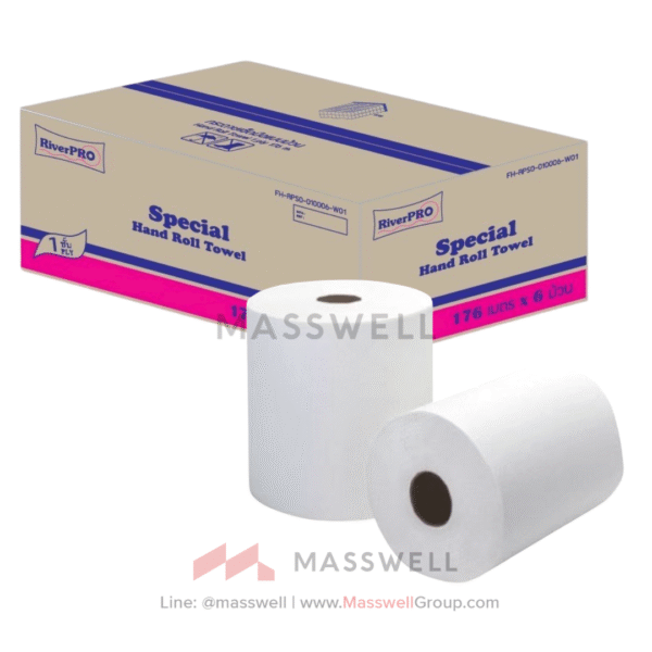 RiverPro กระดาษเช็ดมือแบบม้วน HRT รุ่น Special - 176 เมตร (6 ม้วน)