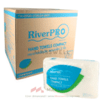 RiverPro กระดาษเช็ดมือแบบแผ่น รุ่น V-Fold Compact : 2 ชั้น (6000 แผ่น)