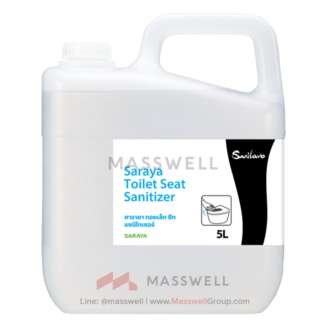 Saraya-Toilet-Seat-5L SARAYA น้ำยาเช็ดทำความสะอาดที่นั่งโถสุขภัณฑ์ 5 ลิตร
