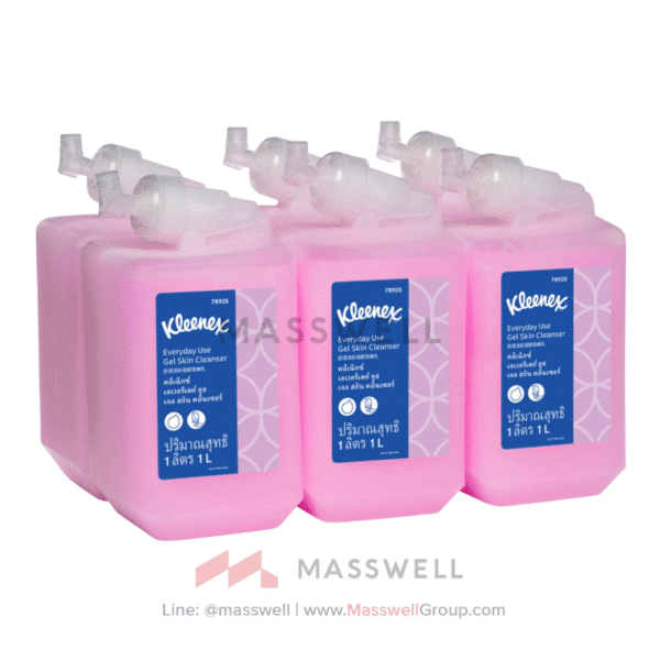 78925 Kleenex สบู่เหลวล้างมือ - รีฟิล ขนาด 1,000 มิลลิลิตร (6 ขวด)
