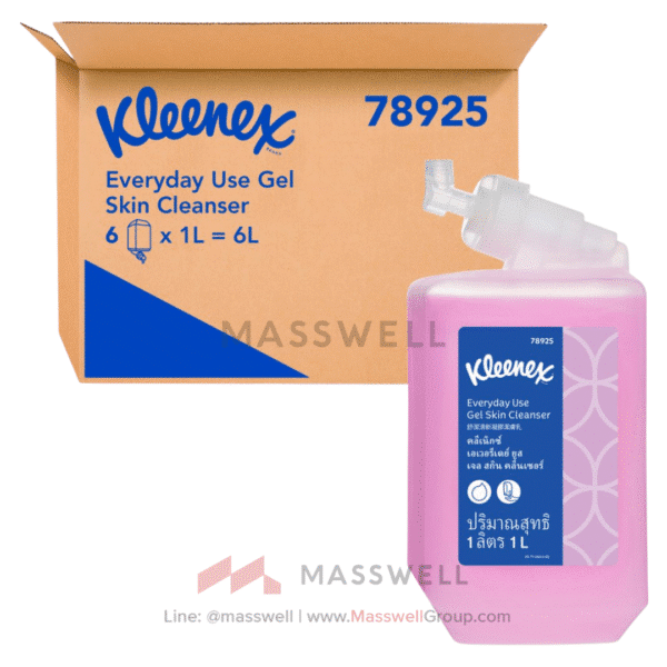78925 Kleenex สบู่เหลวล้างมือ - รีฟิล ขนาด 1,000 มิลลิลิตร (6 ขวด)