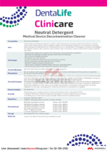 Clinicare Neutral Detergent สเปรย์ทำความสะอาด ขวดฉีด 750mL