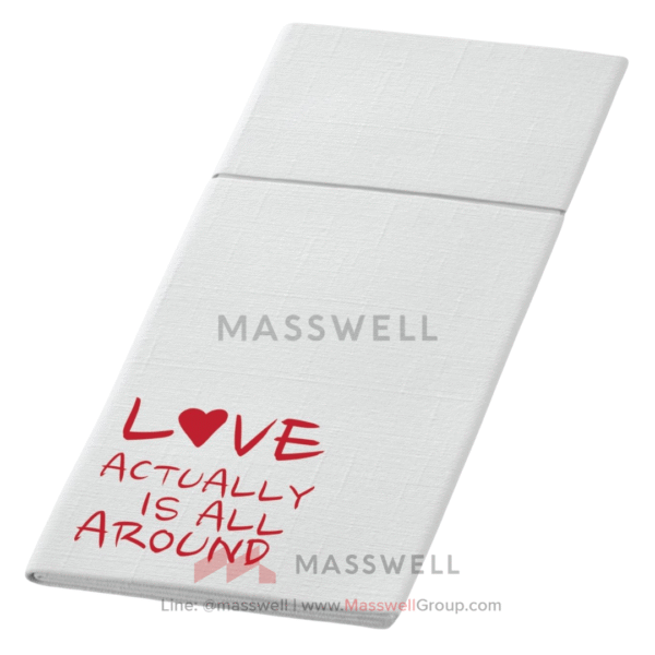 Duniletto Valentine's Day พิมพ์ลายวาเลนไทน์ กระดาษเช็ดปากเนื้อคล้ายผ้า พับไว้ล่วงหน้าสำหรับใส่ช้อนส้อม