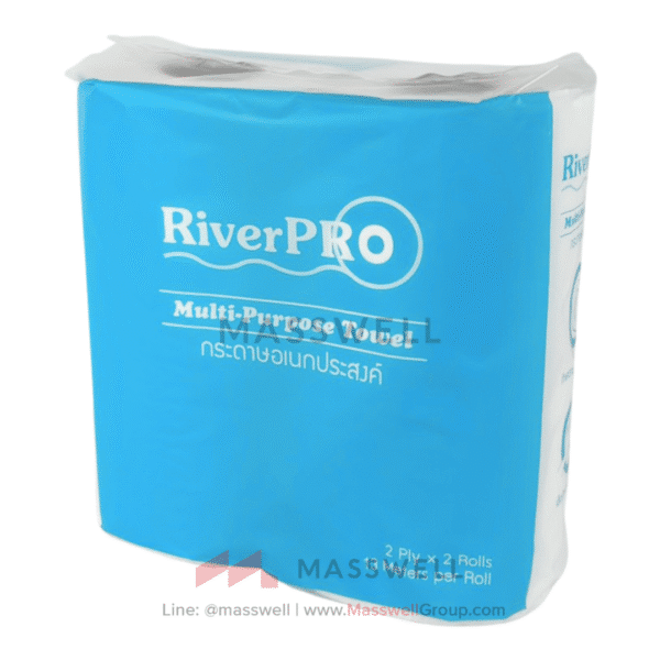 กระดาษม้วนอเนกประสงค์ RiverPro (แพ็ค 2 ม้วน) ยกลัง ทิชชู่ม้วน ราคาถูก ประหยัดที่สุด